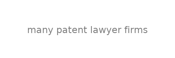 Many patent lawyer firms